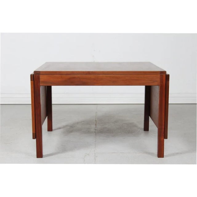 Wood Model 5362 Extendable Coffee Table in American Walnut with 2 Drop-Down Leaves by Børge Mogensen for Fredericia Stolefabrik, Denmark, 1970s For Sale - Image 7 of 7
