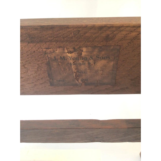 Brown 1920s J.M. Young & Sons Arts And Crafts Armchair For Sale - Image 8 of 9