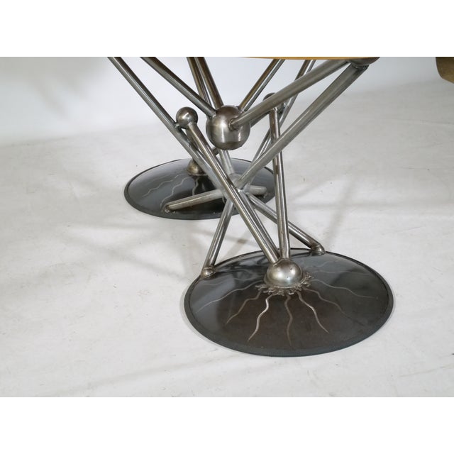 Postmodern Futuristic Dining Room Set Table and Chairs from Krauts, 1990s, Set of 5 For Sale - Image 9 of 18