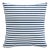 20" Indoor/Outdoor Pillow in Navy Nautical Stripe For Sale