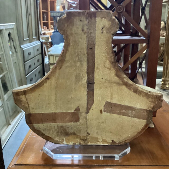 Gilded Italian Fragment From the Late 18th Century For Sale - Image 9 of 11