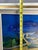 Theo Dodge Signed Painting, Green (Blue) Heron, Water Lilies and Dragonfly For Sale - Image 10 of 11