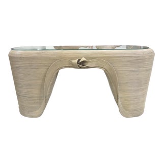 Pencil Reed Console For Sale