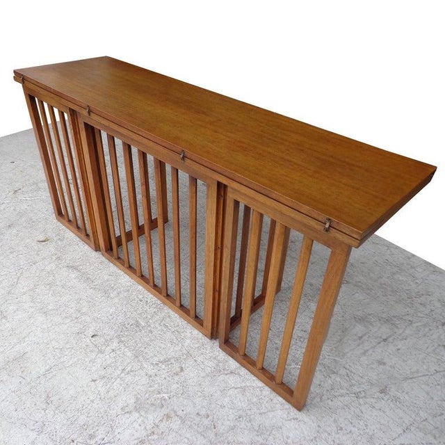 Mid 20th Century Flip Top Dining or Console Table by Harvey Probber For Sale - Image 11 of 13