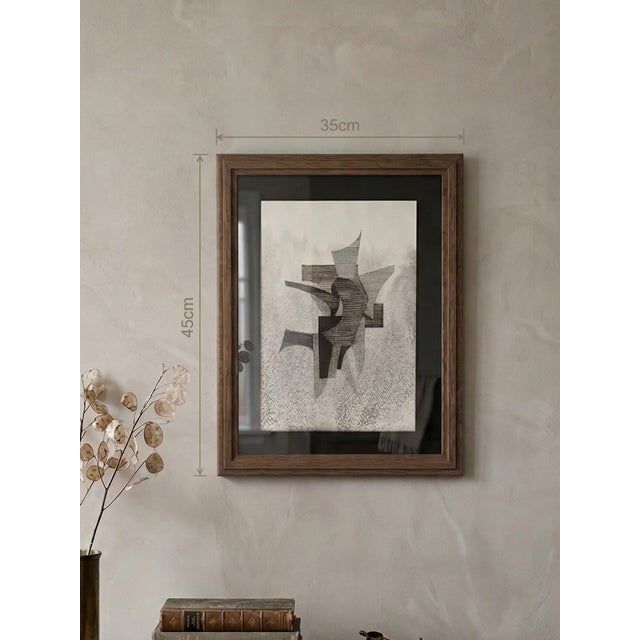 Eugène Eechaut, Abstract Composition, 1973, Ink on Paper, Framed For Sale - Image 11 of 12
