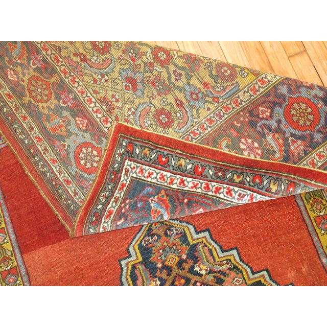 Persian Antique Zabihi Collection Bidjar Gallery Rug - 5'6" x 11'3" For Sale - Image 3 of 6