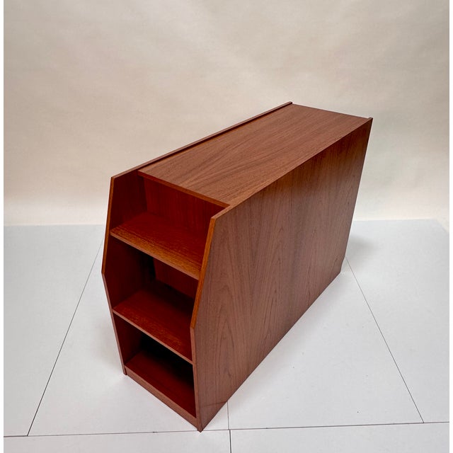 Brutalist Design Teak Storage Unit or Room Divider with Shelves, Denmark, 1970s For Sale - Image 6 of 18