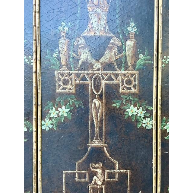 Vintage Chelsea House Floral Monkey Panel - Set of 3 For Sale - Image 4 of 12