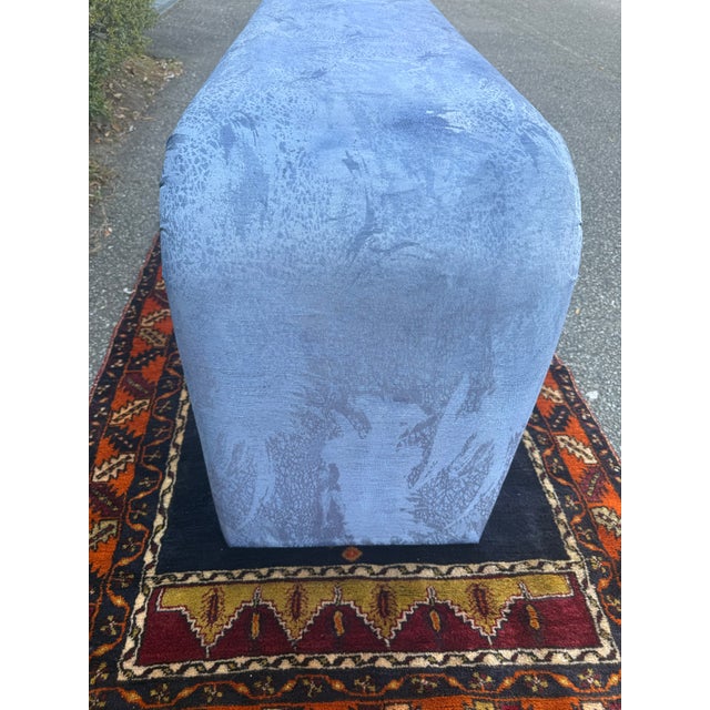 Bernhardt 1970s Bernhardt Flare Postmodern Parsons Upholstered Console/Sofa Table For Sale - Image 4 of 12