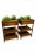 Pair of Antique 1920s–1930s Regency Revival Mahogany Side Tables With Integral Jardinières For Sale