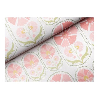 Schumacher Wallpaper 5014111 Anjuna Floral in Blush For Sale