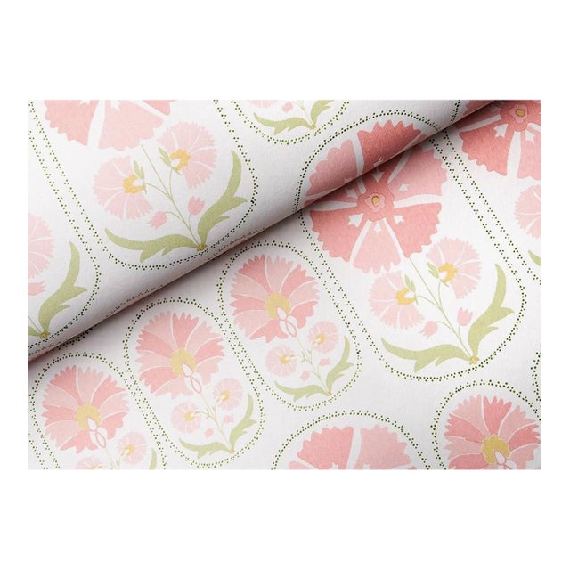 Schumacher Wallpaper 5014111 Anjuna Floral in Blush For Sale