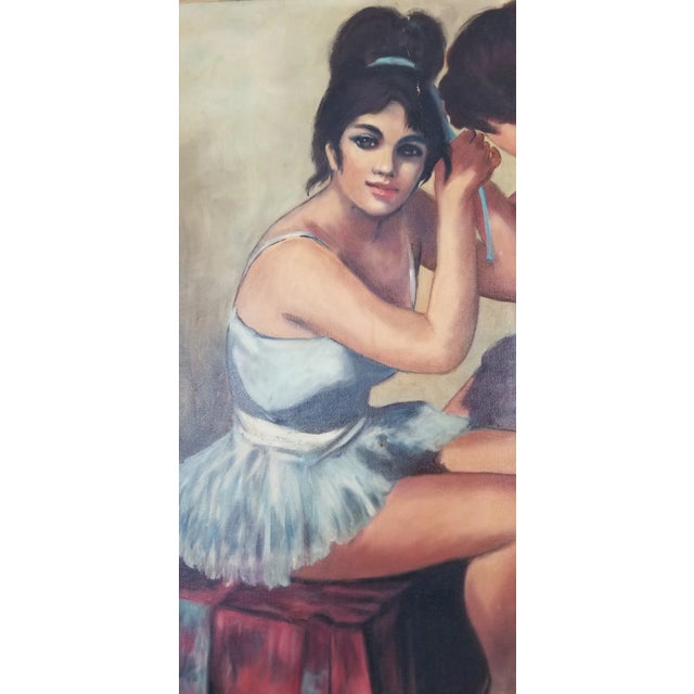 1971 Figurative Grace K Neil Painting of Two Ballet Dancers For Sale In Miami - Image 6 of 12