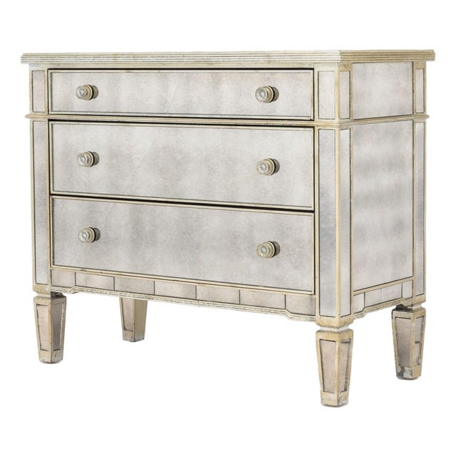Art Deco Style Mirrored Chest of Drawers For Sale