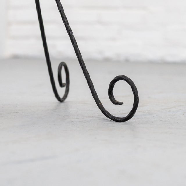 1960s French Wrought Iron Side Table, 1960s For Sale - Image 5 of 9