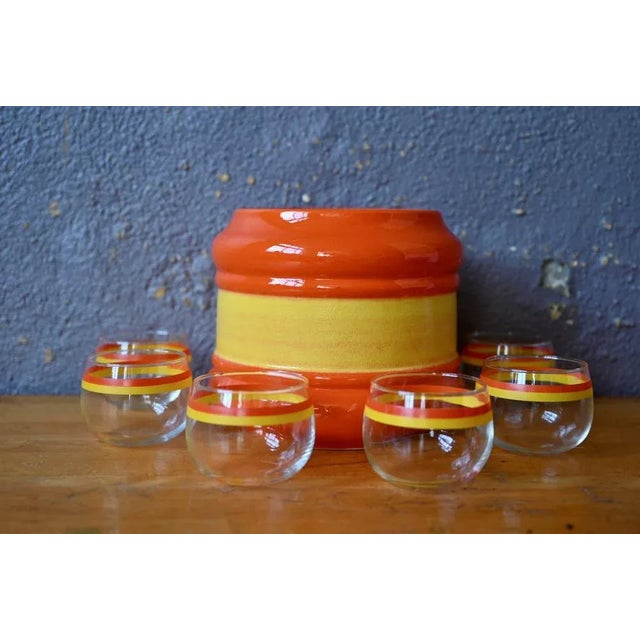Orange Juice Set fom Schmider Zell, 1960s, Set of 7 For Sale - Image 11 of 11
