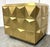 Baker Modern Geometric Brass Foil Facet Chest of Drawers as Is For Sale In Atlanta - Image 6 of 7