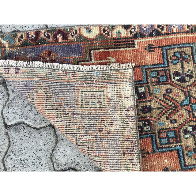 1960s Handmade Tribal Wool Rug For Sale - Image 5 of 6