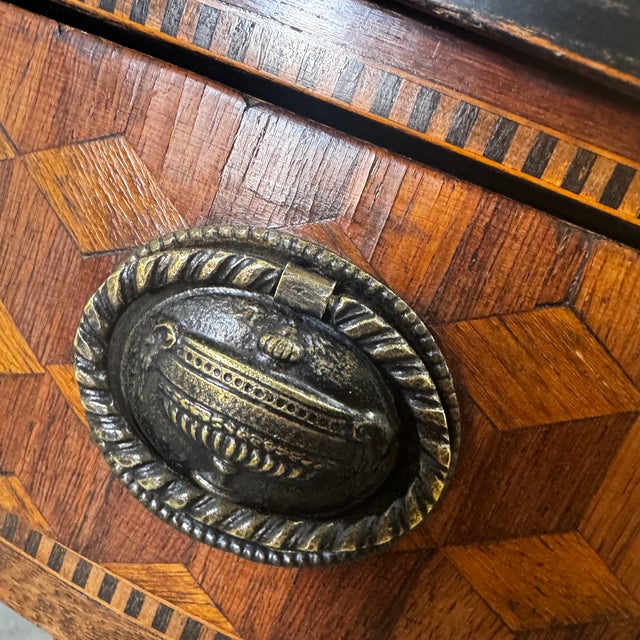 Wood Louis XVI Style Marquetry Game Table, 1900s For Sale - Image 7 of 18