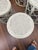 White Set of 4 Vintage Rattan and Cane Accent Tables For Sale - Image 8 of 8