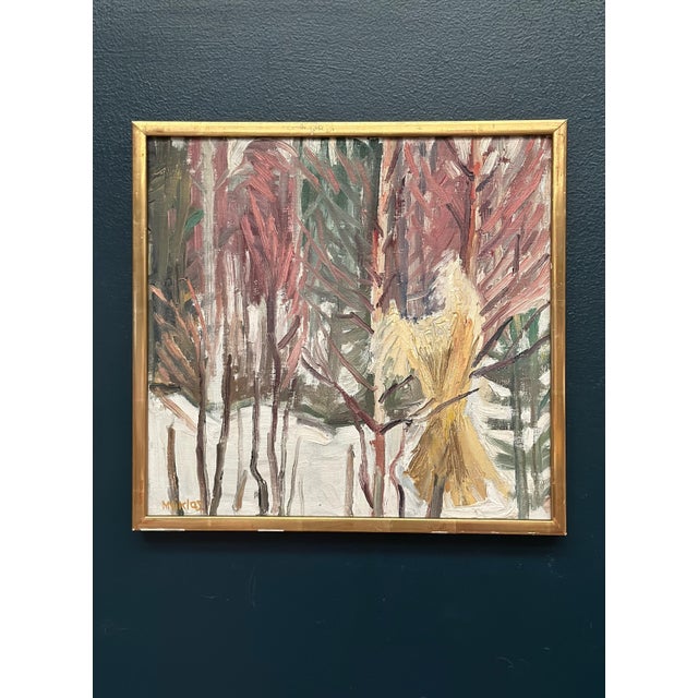 M. Niklas, Winter Landscape, 1960s, Oil on Canvas, Framed For Sale - Image 7 of 10