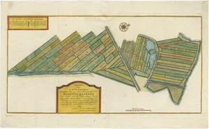 Antique Map of Estates of the Year 1669 in Amsterdam, 1767