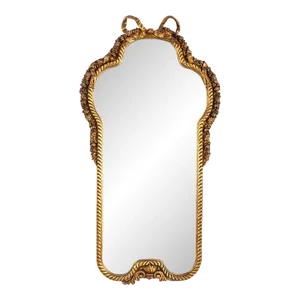 Antique Gold Gilt Mirror - Bow Tie Motif