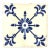 Antique Portuguese Flow-Blue Tile For Sale