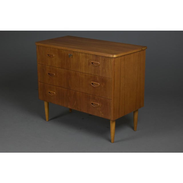 1960s Scandinavian Teak Chest of Drawers, 1960s For Sale - Image 5 of 12