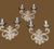 Italian Brass Fleur De Lis Light Sconces - Set of 3 For Sale - Image 4 of 6