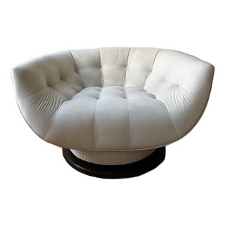 1970s Attributed to Adrian Pearsall Swivel Lounge Chair For Sale