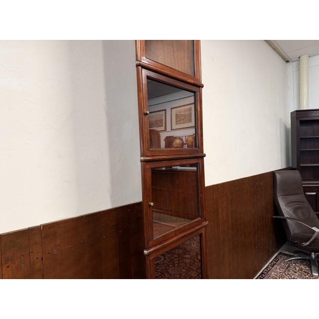 Wood Corner Cabinet from Globe Wernicke For Sale - Image 7 of 13