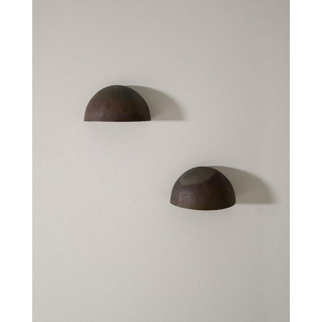 Danish Decorative Copper Wall Sconces, Set of 4 For Sale - Image 3 of 7
