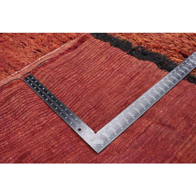 Mid 20th Century Vintage Berber Moroccan Rug - 06'06 X 09'11 For Sale - Image 5 of 10