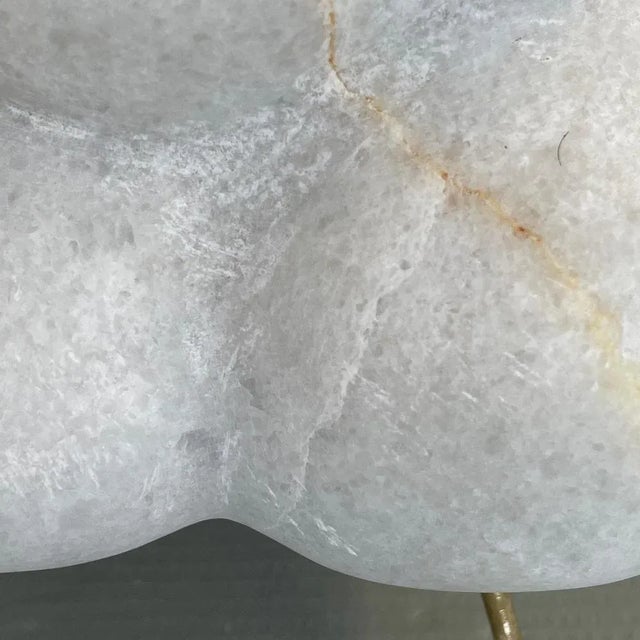 Cloud with Bronze Sticks Marble Sculpture by Tom Von Kaenel For Sale - Image 4 of 6