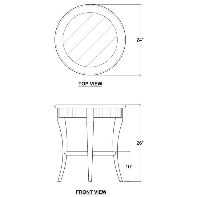 2020s Rustic European Round Side Table For Sale - Image 5 of 5