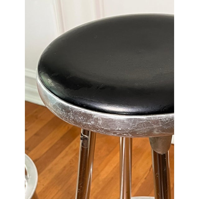 Industrial Aluminum Bar Stools by Joan Casas I Ortinez for Indecasa, Spain, 1980s For Sale In Philadelphia - Image 6 of 13