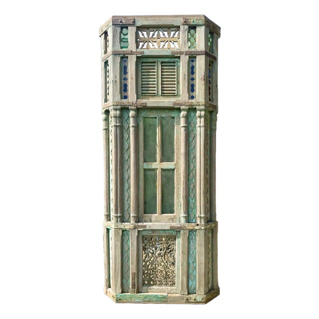 Antique Jodhpur Indian Architectural Building Facade For Sale