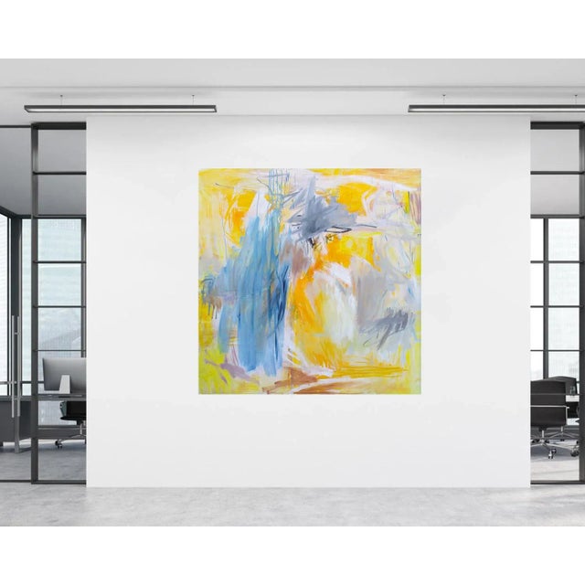 2020s "Eclipse" by Trixie Pitts Large Abstract Expressionist Oil Painting on Linen For Sale - Image 5 of 12