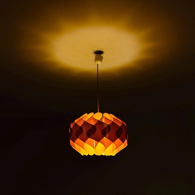 Yellow Butterfly Pendant Lamp by Lars Schiøler for Hoyrup, 1968 For Sale - Image 8 of 11