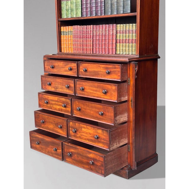 Antique Mahogany Bookcase, 1810 For Sale - Image 9 of 18