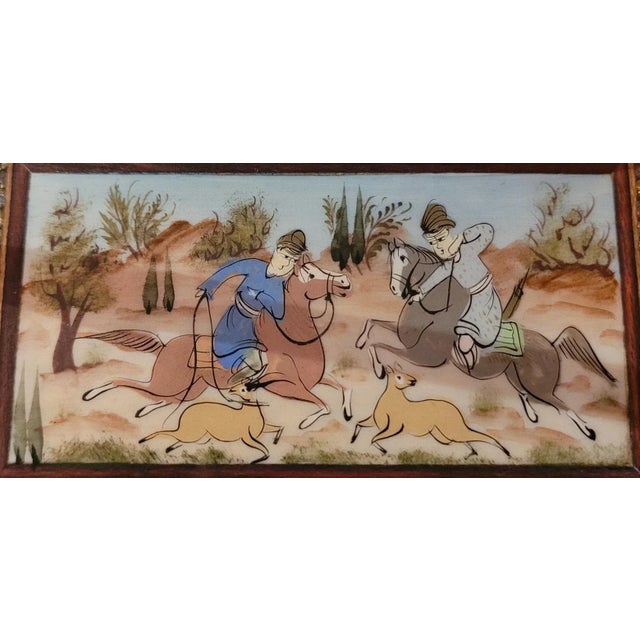 Persian Desk Set With Khatam Mosaic For Sale In Dallas - Image 6 of 9