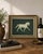 Contemporary original artwork; artist unknown. A striking contemporary equestrian painting featuring a stylized horse...