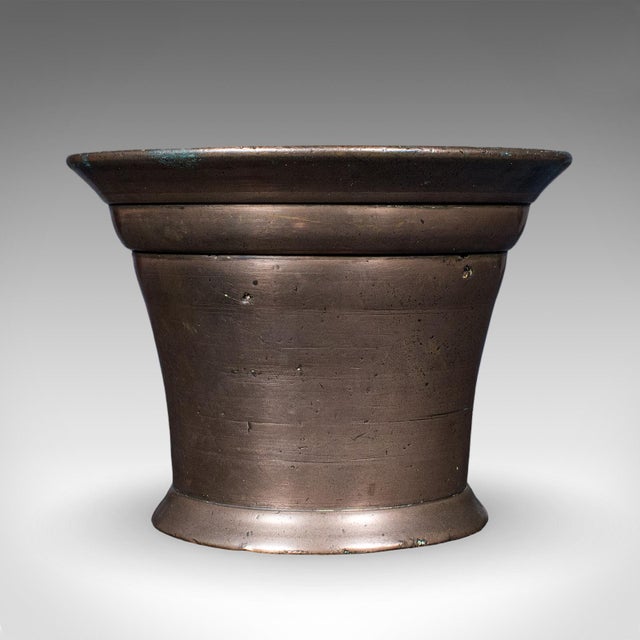Traditional Antique Chemist's Counter Mortar & Pestle, English, Bronze, Apothecary, Georgian For Sale - Image 3 of 12