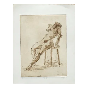 "Study 2" Figurative Lithograph by Jim Smyth