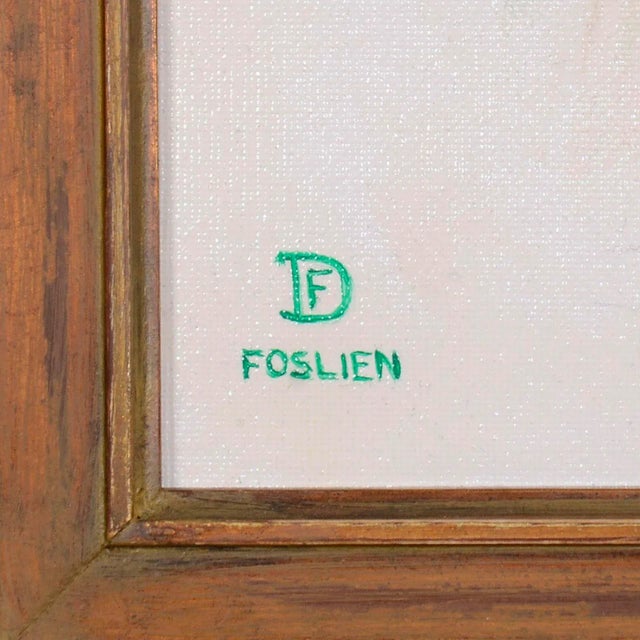 Dirk Foslien "A Rose by Another Name" Oil Painting on Canvas Foam Board For Sale - Image 4 of 6