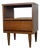 Vintage 1960s MCM Walnut Nightstand W/Drawer For Sale