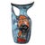 Blue Ceramic Vase with Girl Face Decoration, 1960s For Sale - Image 8 of 8