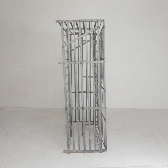 Gray Steel Fer Rigid Wine Rack for 300 Bottles, 1950s For Sale - Image 8 of 18