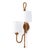Natural woven rattan provides a "washed ashore" look on the Bimini sconce. Looped detailing also provides a nautical...